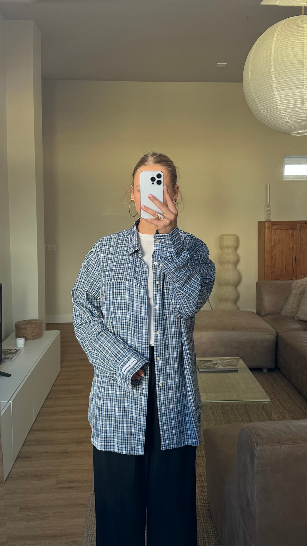 Asymmetrical Shirt Checkered