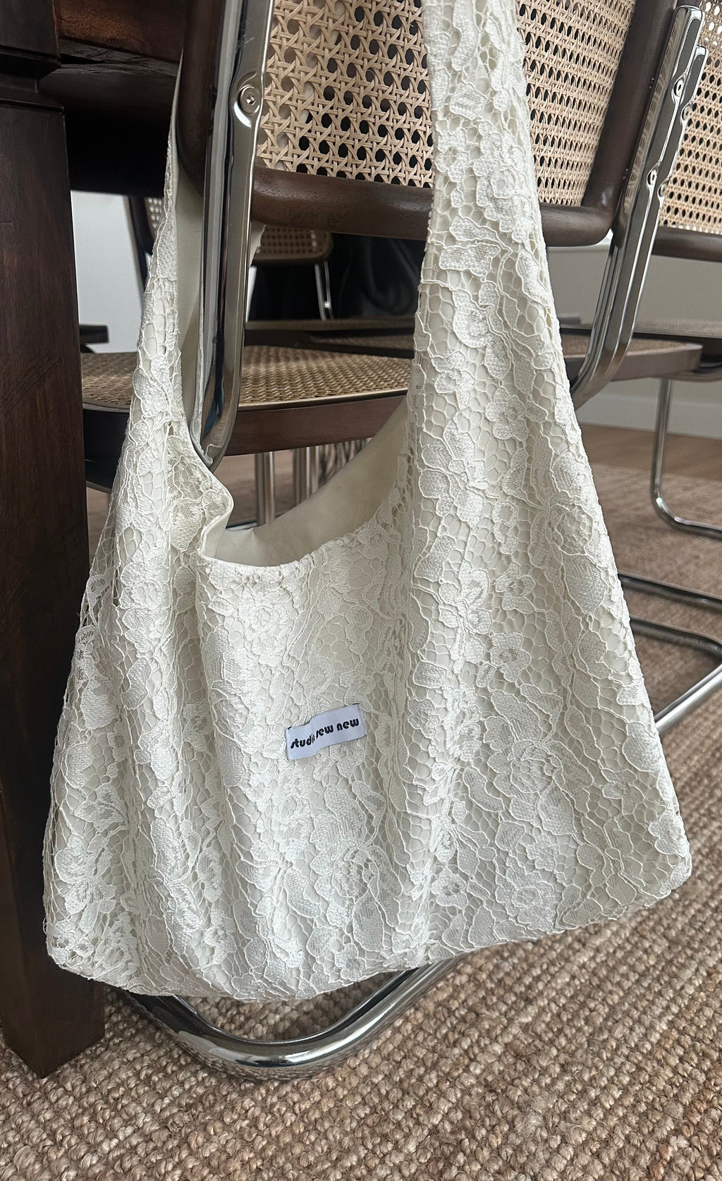 Lace Crossbody Shopper