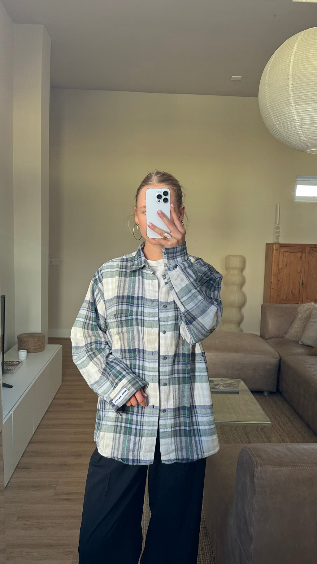 Asymmetrical Shirt Checkered