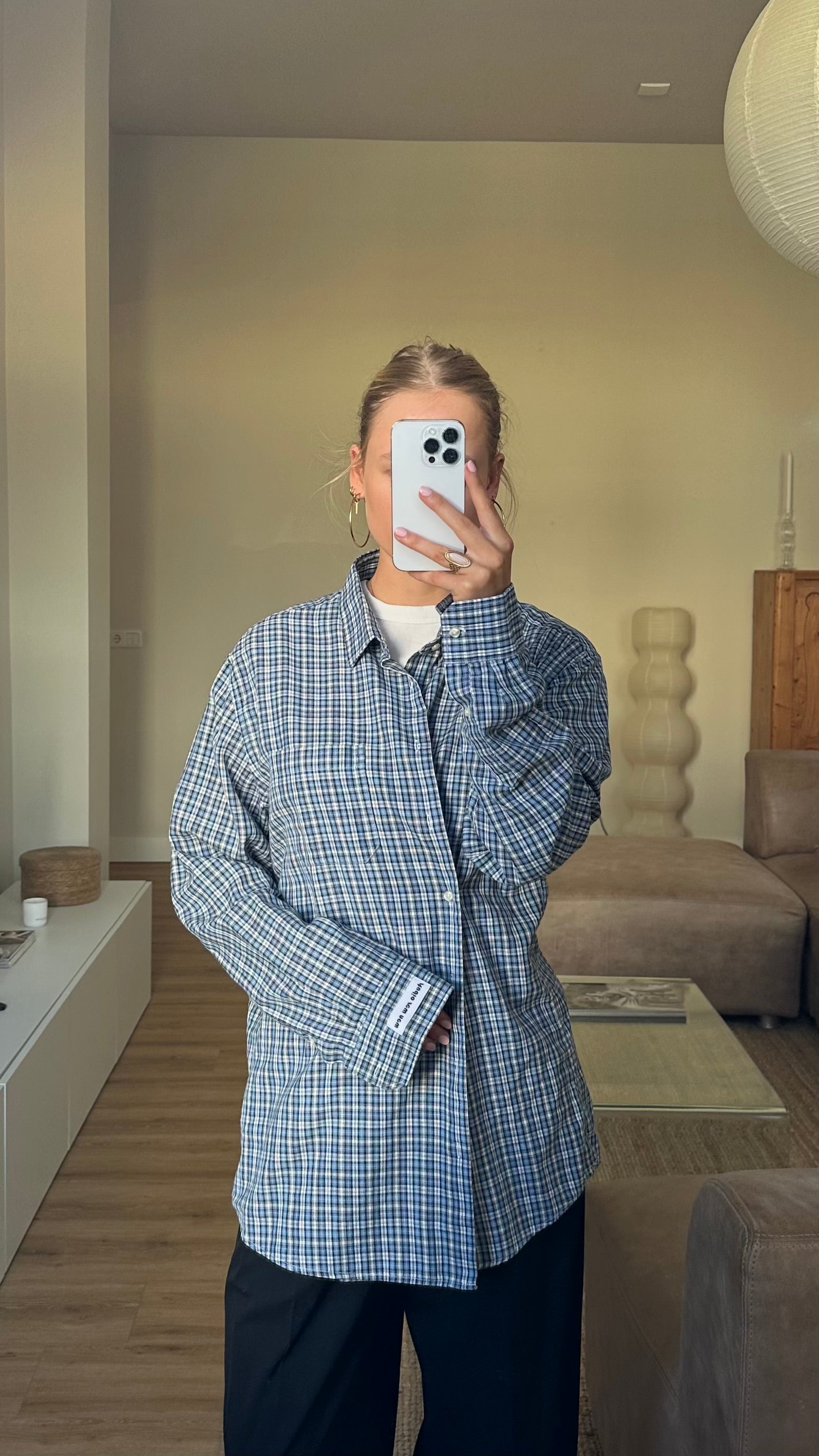 Asymmetrical Shirt Checkered