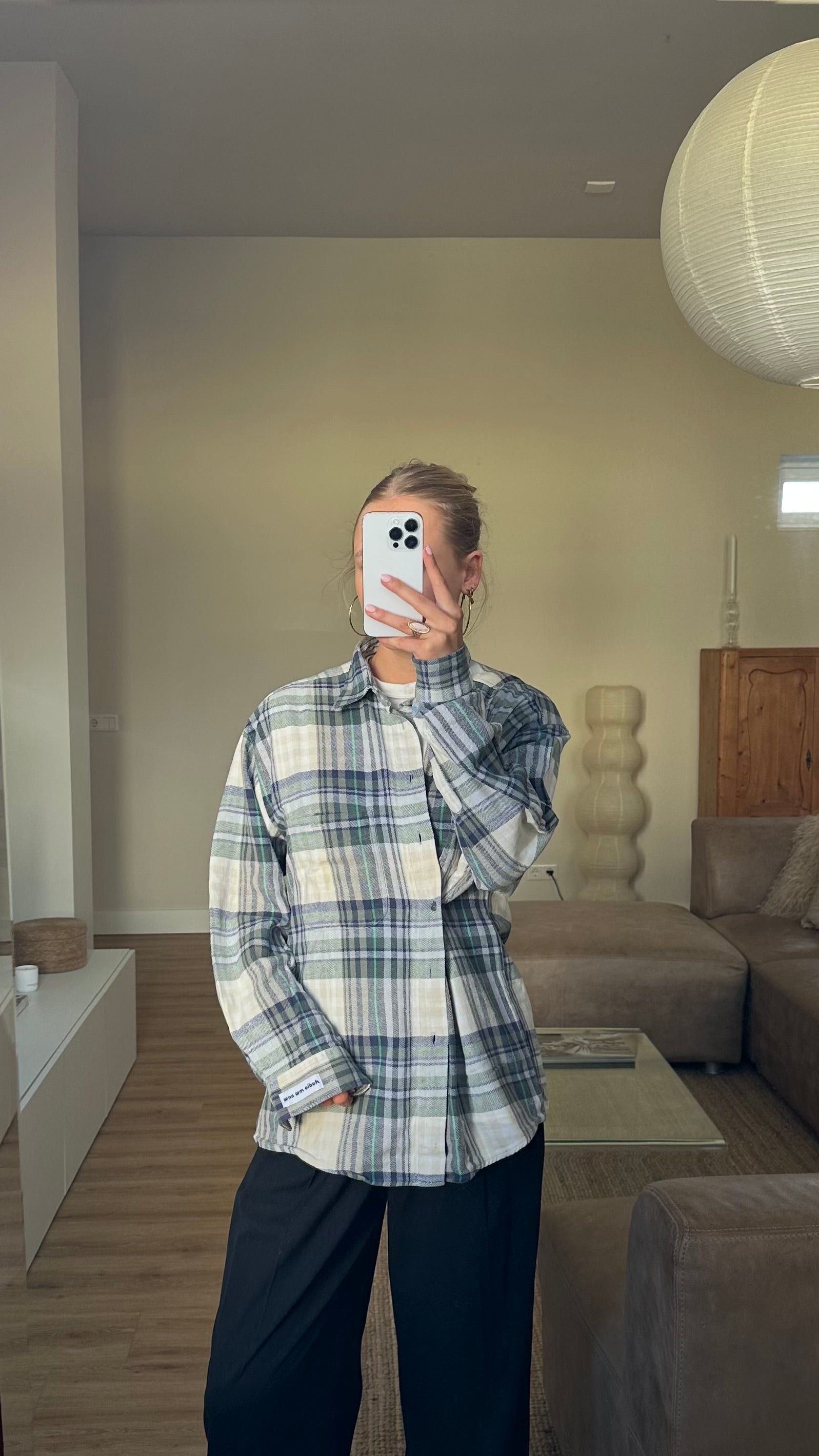 Asymmetrical Shirt Checkered