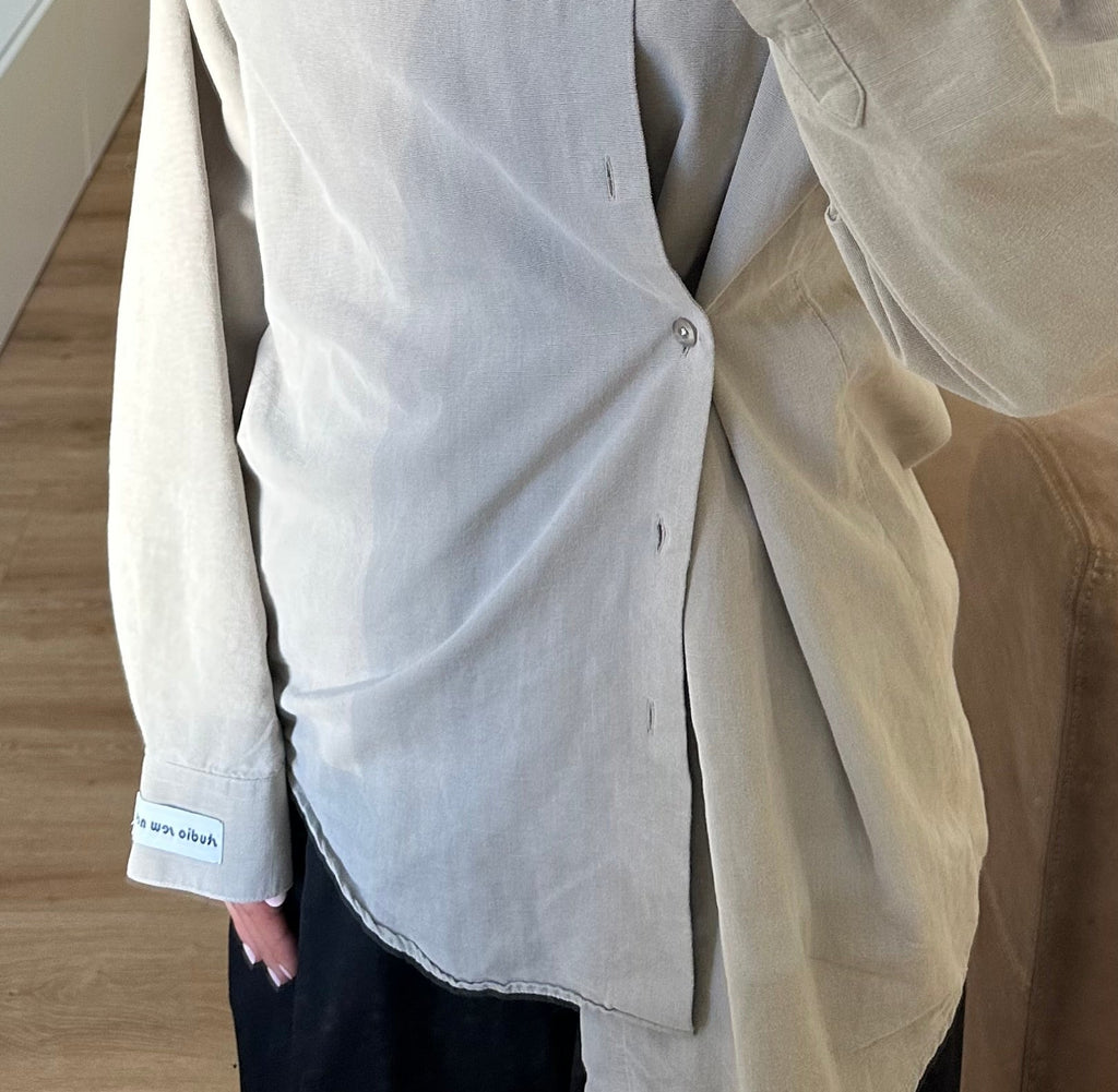 Asymmetrical Shirt Green