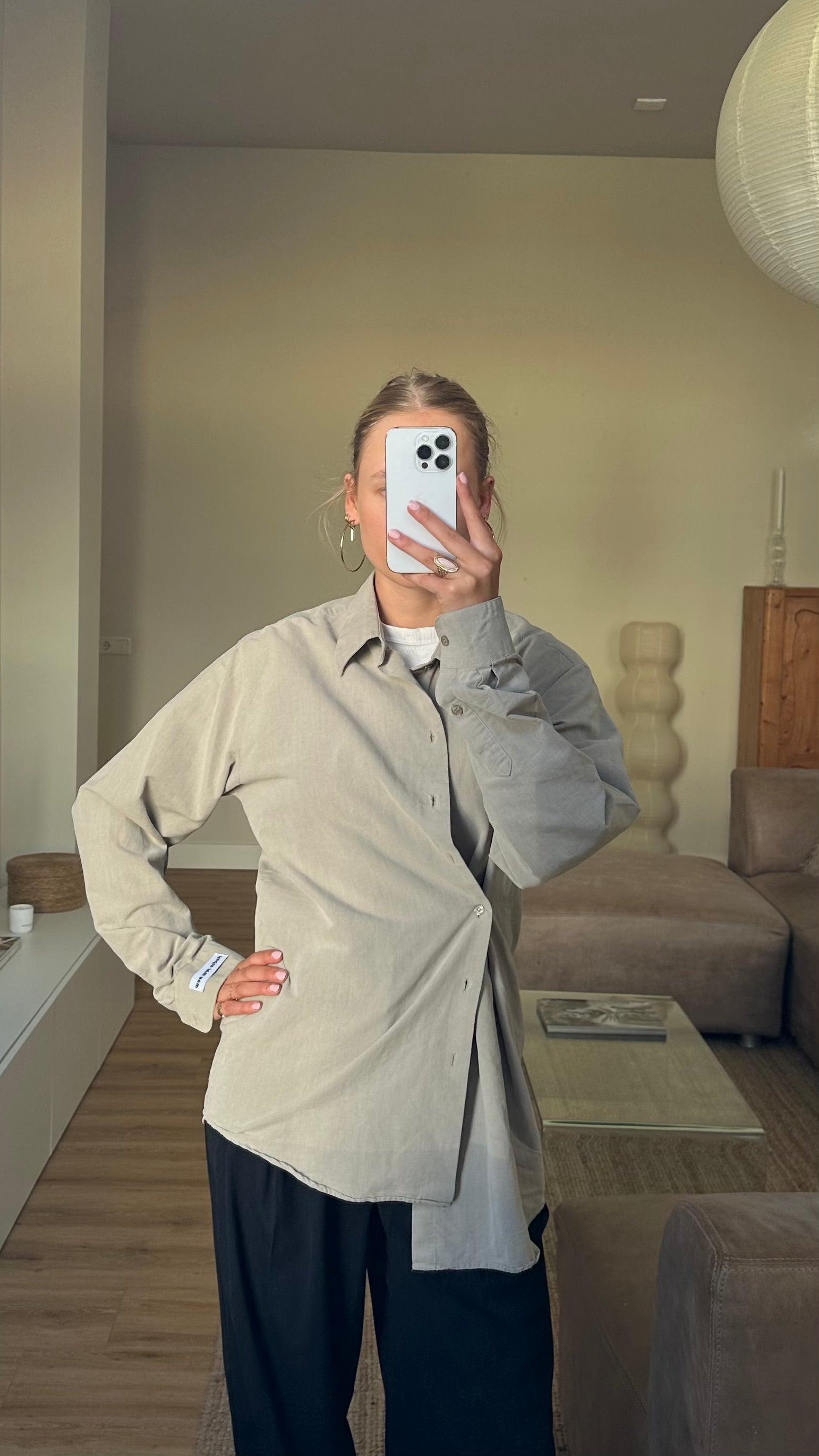 Asymmetrical Shirt Green